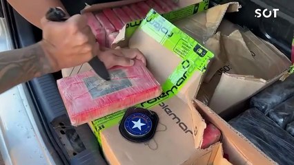Receita Federal intercepta carro em Medianeira com quase 100 kg de drogas escondidos no porta-malas