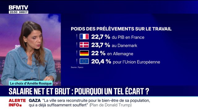 LE CHOIX D'AMÉLIE - Pourquoi y a-t-il un tel écart entre le salaire net et le salaire brut?
