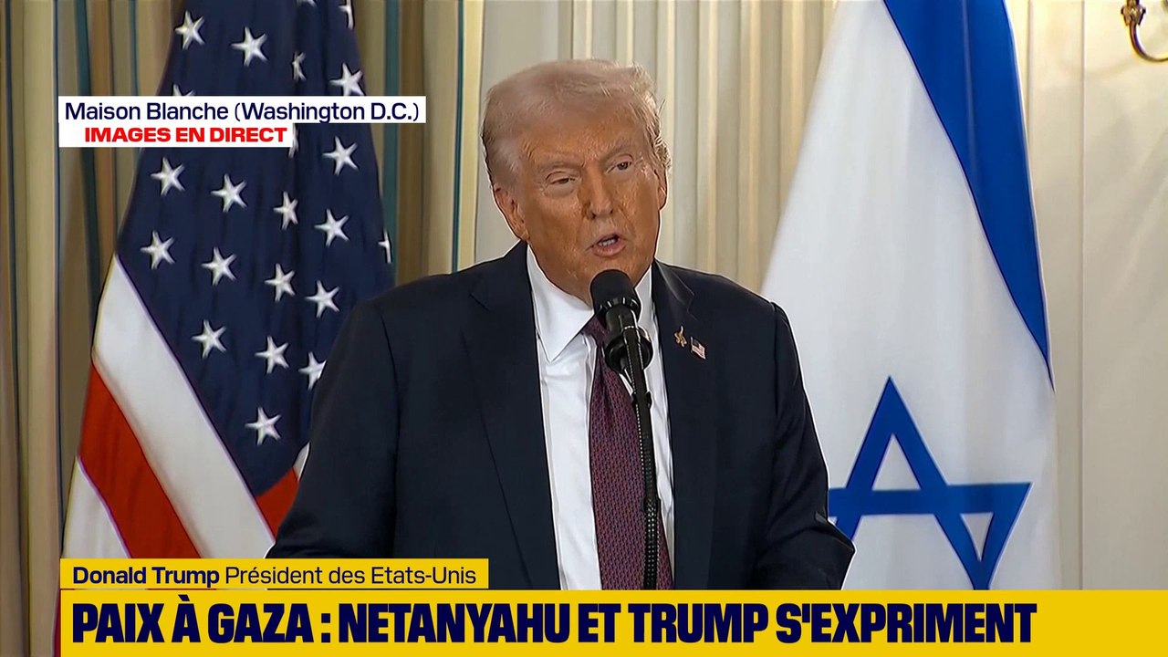 Donald Trump annonce que Benjamin Netanyahu "a donné son accord" pour le plan de paix dans la bande de Gaza