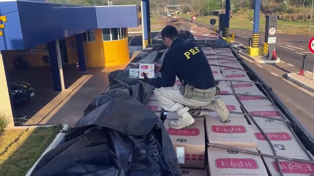 PRF faz duas apreensões de cigarros contrabandeados em Alto Paraíso em 15 minutos
