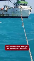 Barco de Itajaí é encontrado à deriva em Fortaleza