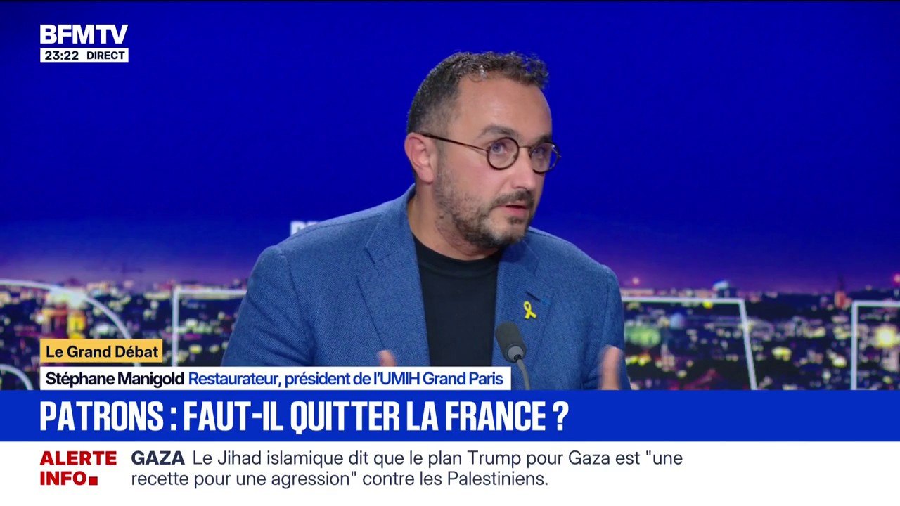 Entreprises: pour Stéphane Manigold, président de l'UMIH Grand Paris, "il faut arrêter d'opposer les patrons et les salariés"
