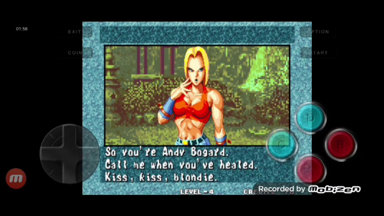Fatal Fury 3 Blue Mary vs Andy Bogard luta completa