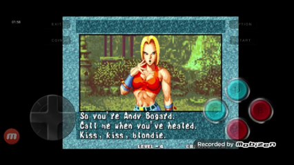 Fatal Fury 3 Blue Mary vs Andy Bogard luta completa