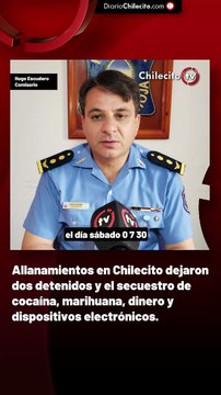 Allanamientos en Chilecito dejaron dos detenidos y el secuestro de cocaína, marihuana, dinero y dispositivos electrónicos.