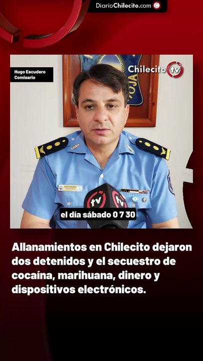 Allanamientos en Chilecito dejaron dos detenidos y el secuestro de cocaína, marihuana, dinero y dispositivos electrónicos.