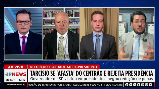 TARCÍSIO VISITA BOLSONARO / EUA PREPARAM ATAQUE À VENEZUELA | OS PINGOS NOS IS - 29/09/25