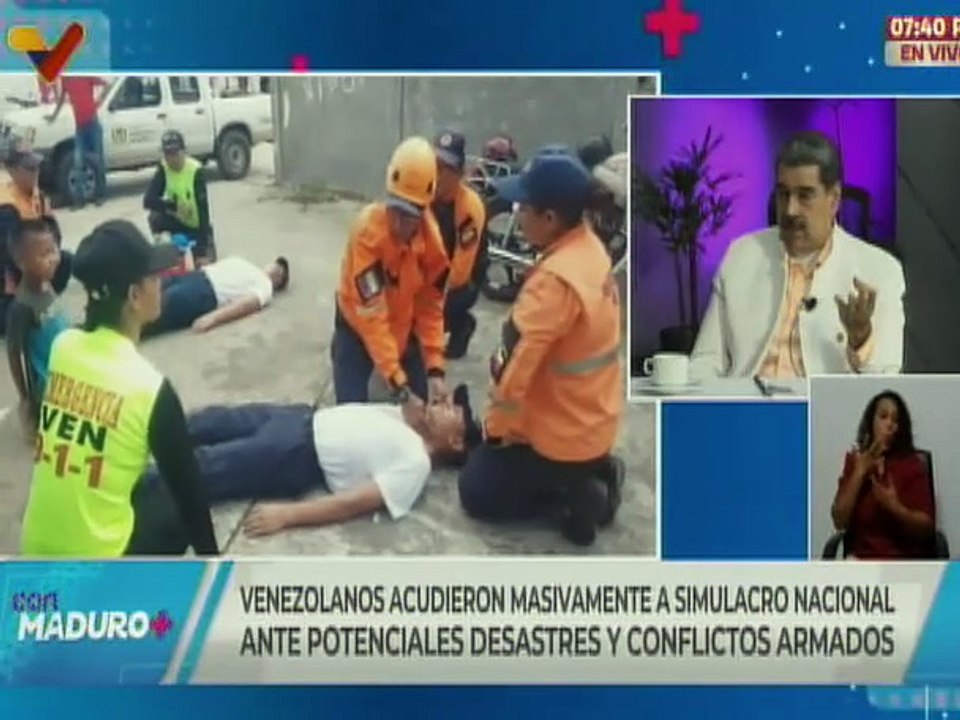 Presidente Nicolás Maduro: Hay que prepararse para circunstancias naturales o antinaturales