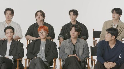 K-pop Stars ATEEZ Talk Latest World Tour, Sticking With Their Label KQ Entertainment & More | THR Video