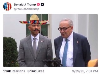 Trump's unhinged, fake AI video attacking Democrats