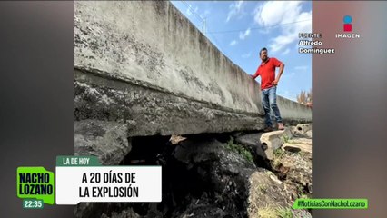 Se abre socavón a metros de donde ocurrió la explosión en el puente La Concordia