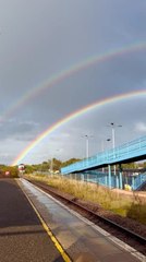 Spectator Captures Stunning Double Rainbow in Sky