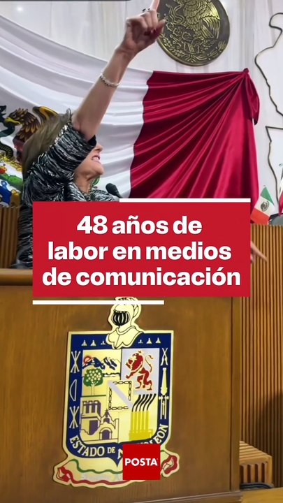 María Julia Lafuente recibe reconocimiento del Congreso de Nuevo León por 48 años de trayectoria