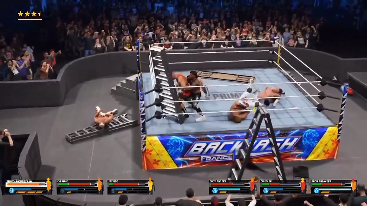 wwe 2k25 gameplay Ladder match wrestling highlights