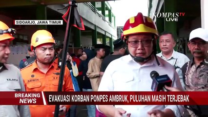 Usaha Evakuasi hingga Kondisi Korban yang Masih Terjebak di Bangunan Ponpes Al Khoziny Sidoarjo