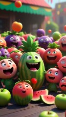 A Watermelon Who Became the Funniest Fruitland Mayor Ever 🍉👑😂 #foryou