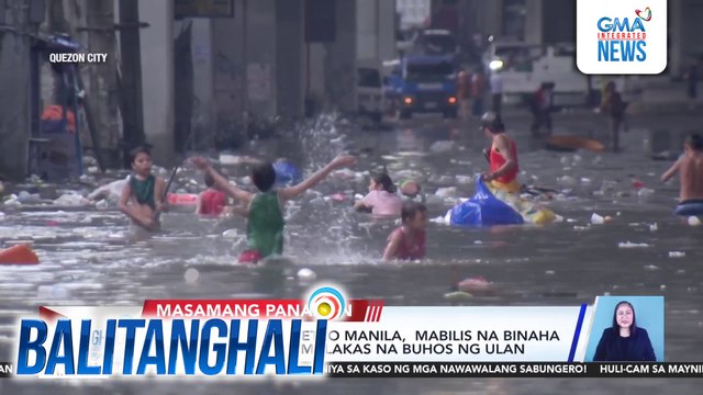 Ilang bahagi ng Metro Manila, mabilis na binaha kahapon dahil sa malakas na buhos ng ulan | Balitanghali
