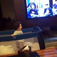 بالفيديو: سيرين عبد النور تُغنّي ونجلها يرقص