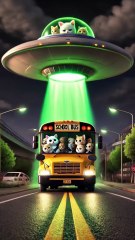 😱🚌Kitten meets mutated monster on school bus!🐱💥 #ai #story #catshorts#aicat#funnymeow8#funnymeow