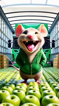 🙀🍏Cat accidentally eats poisoned apple and vomits continuously🐱#ai #story#catshorts#aicat#funnymeow8