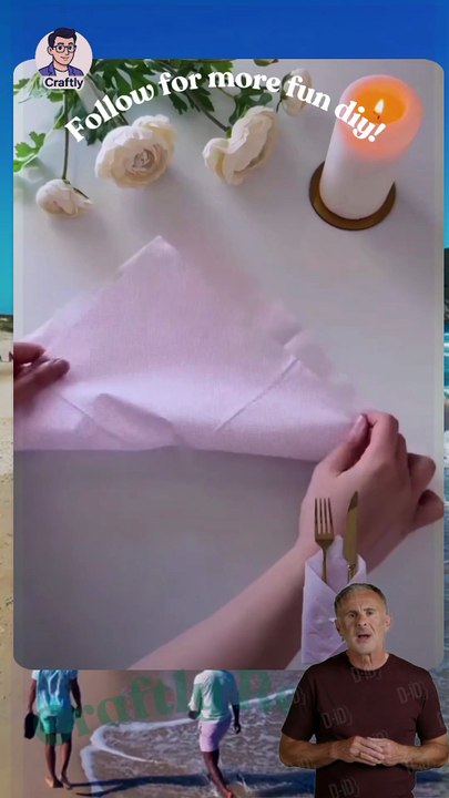 Easy Dining Table Décor 🍴✨  💡 Discover creative napkin folding and dining table ideas to impress your guests with minimal effort! Perfect for family dinners, parties, or any special occasion.  Credit: @_homeblogstory  Tags: Reacts | DIY videos | crafts