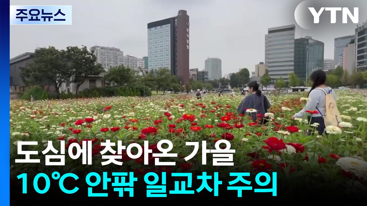 [날씨] 도심에 찾아온 가을, 큰 일교차...내륙 곳곳 소나기 / YTN