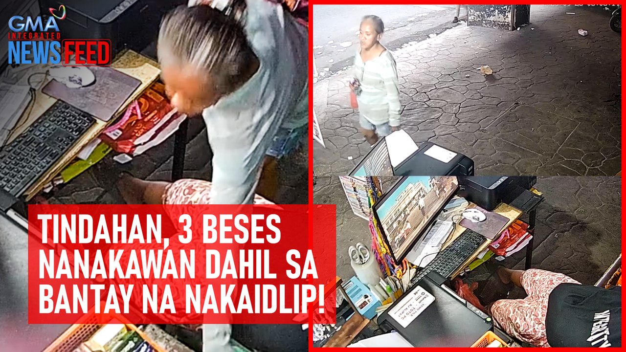 Tindahan, 3 beses nanakawan dahil sa bantay na nakaidlip! | GMA Integrated Newsfeed