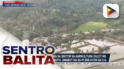 Halaga ng mga nasira sa sektor sa agrikultura dulot ng magkakasunod na bagyo, umabot na sa P1.95B ayon sa D.A.