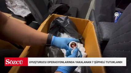 Tekirdağ'da uyuşturucu operasyonlarında yakalanan 7 şüpheli tutuklandı