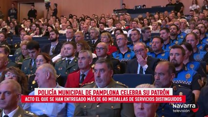 Policía Municipal de Pamplona celebra el día de su patrón