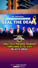 Viral Foto Presiden Prabowo Terpajang di Tel Aviv, Ibu Kota Israel