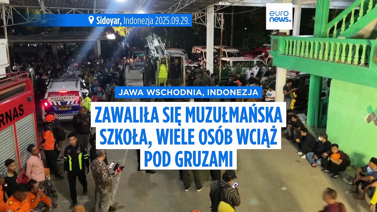 Runęła szkoła w Indonezji: jedna osoba nie żyje, dziesiątki zasypane pod gruzami