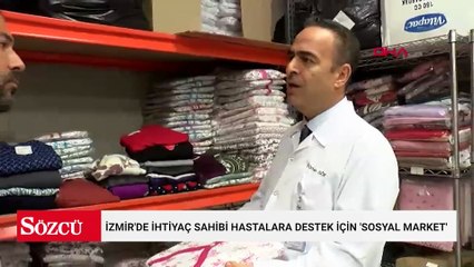 İzmir'de ihtiyaç sahibi hastalara destek için 'sosyal market'