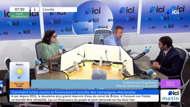 L'invité de ici Matin , ici Orléans