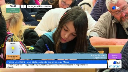 La grande dictée du Mans dans le cadre de "Faites Lire"