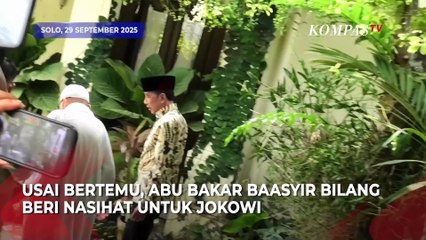 Momen Jokowi Cium Tangan Abu Bakar Baasyir hingga Diberi Nasihat saat Dikunjungi