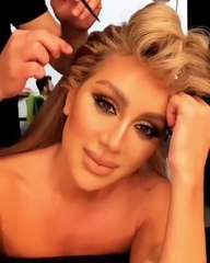 من جديد مايا دياب بآيلاينر غرافيكي رائع