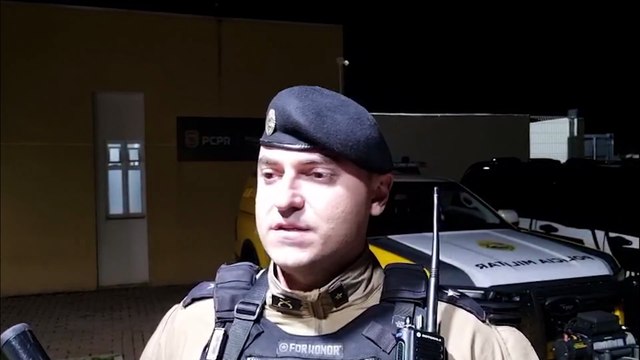 PM dá detalhes de ação policial em apreensão de caminhão carregado com cigarros na BR-277