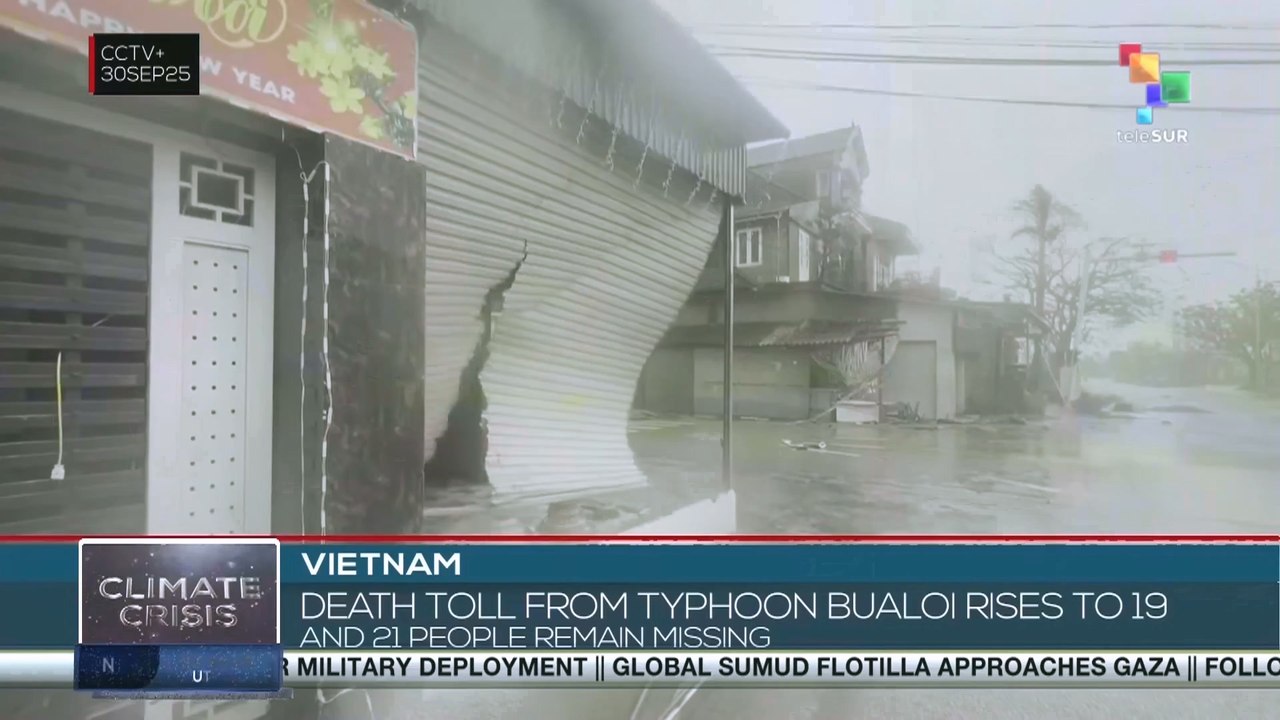 Vietnam: Death toll from Typhoon Bualoi rises to 19 and 21 people remain missing