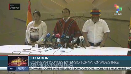 Ecuador: CONAIE announces extension of nationwide strike despite Govt. repression