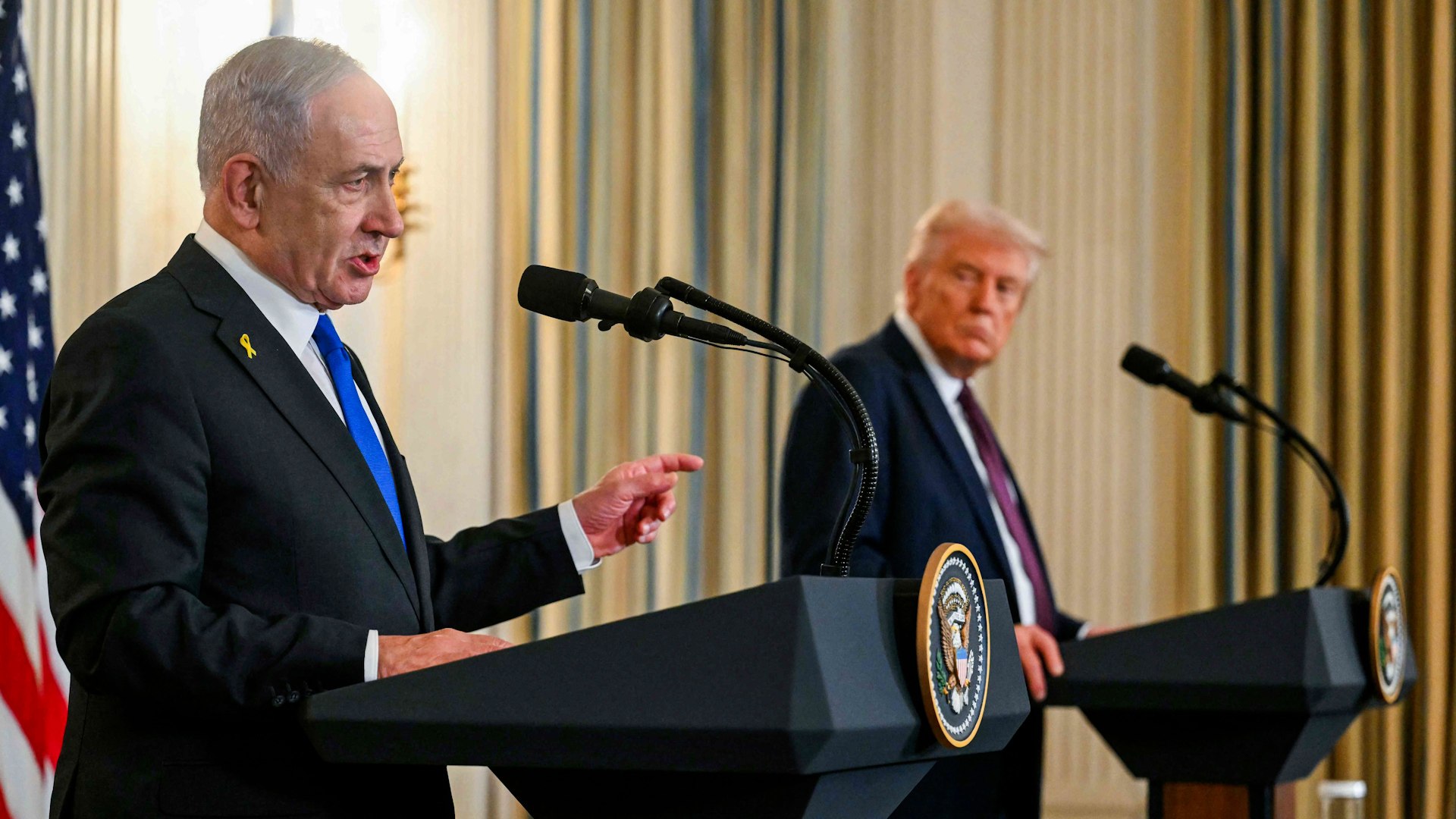 Netanyahu reitera su oposición a admitir un Estado palestino: "Trump también lo ha dicho"