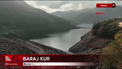 Bursa'da Nilüfer Barajı kurudu 1 haftalık suyu kaldı