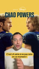 Aujourd’hui on regarde la comédie Chad Powers qui est une série dispo sur Disney+ avec Glen Powell