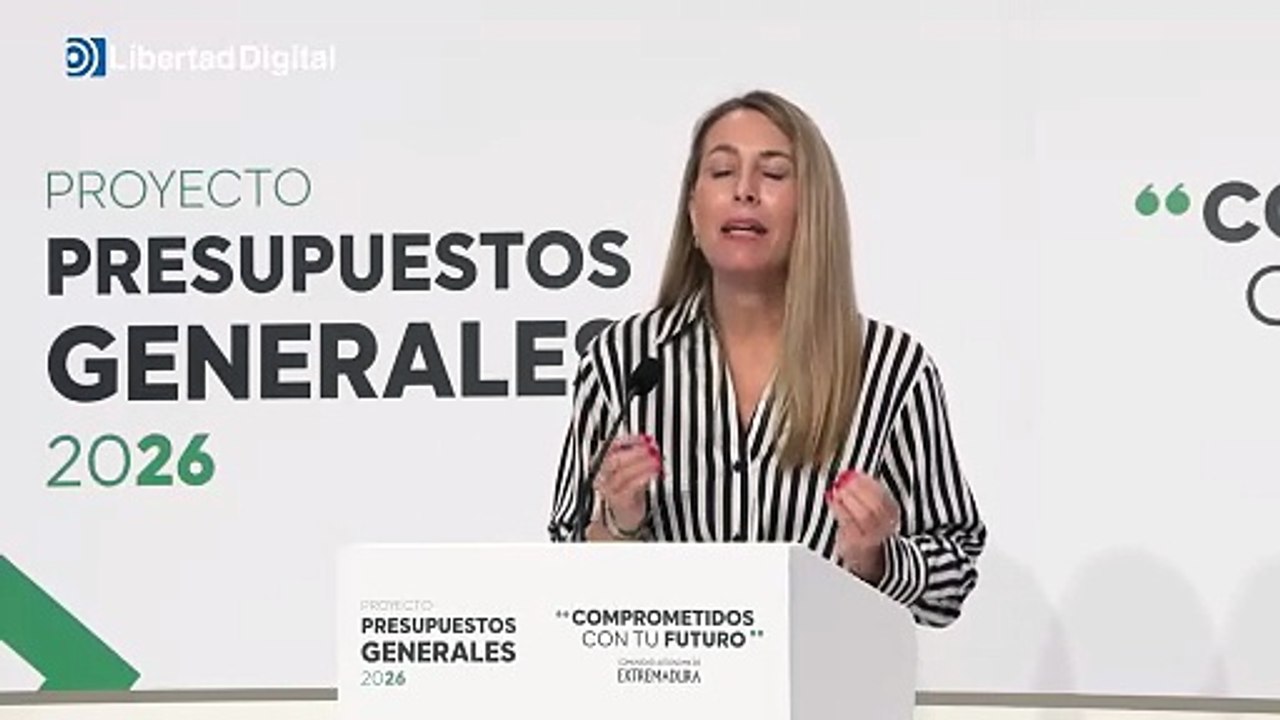 María Guardiola busca la estabilidad de Extremadura: "O presupuestos o elecciones"