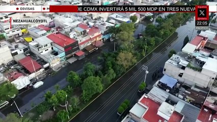 Calles de Ampliación Vicente Villada siguen inundadas tras fuertes lluvias