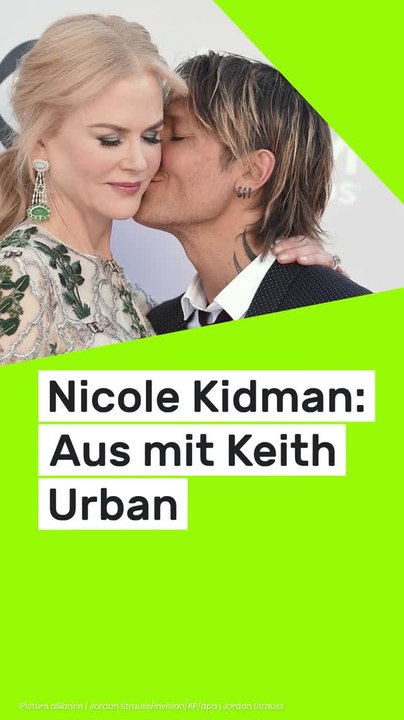 No Glomex Nicole Kidman: Nach 19 Jahren Ehe nun das Aus mit Keith Urban