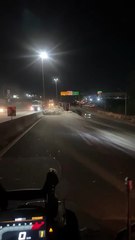 Carreta tomba na BR-381 na Grande BH