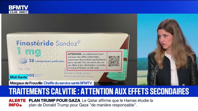 L'Agence nationale de sécurité du médicament alerte sur les effets secondaires du finastéride, un produit anti-calvitie