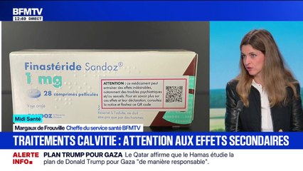 L'Agence nationale de sécurité du médicament alerte sur les effets secondaires du finastéride, un produit anti-calvitie