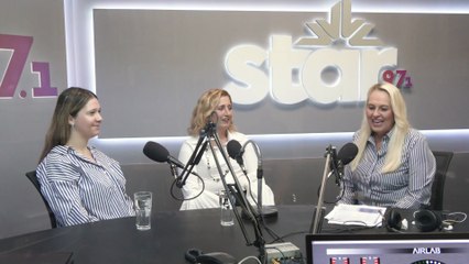 Η Νίκη Τριανταφύλλου και η Ελένη Καραπατή, Καθηγήτριες Φυσικής Αγωγής, Προπονήτριες Αγωνιστικής Ρυθμικής Γυμναστικής, στον STARFM